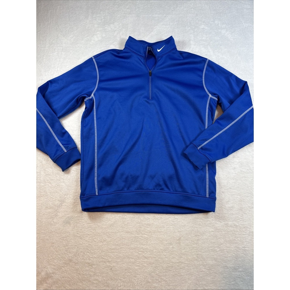 Nike Golf Therma Fit 1/4 Zip Pullover Men's Size Medium Blue